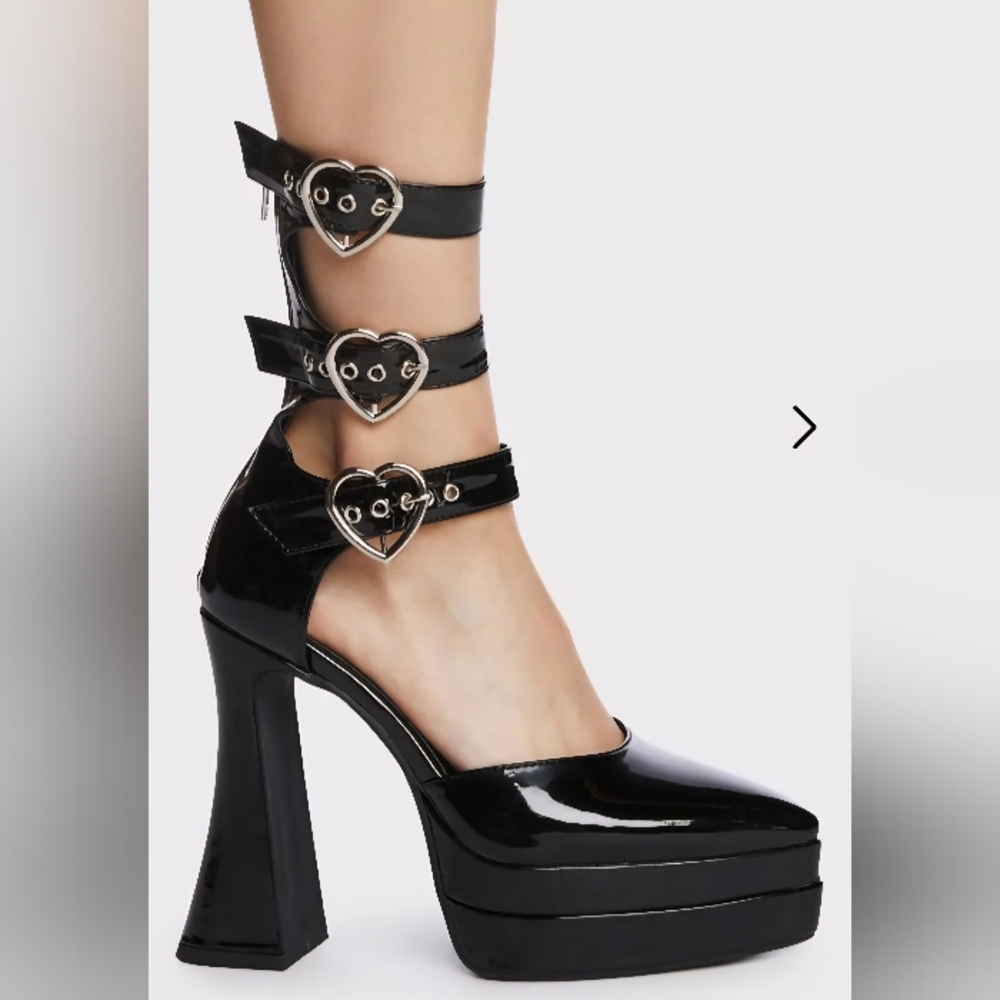 LAMODA Platform Heels Complex Love From Dolls Kill Sz